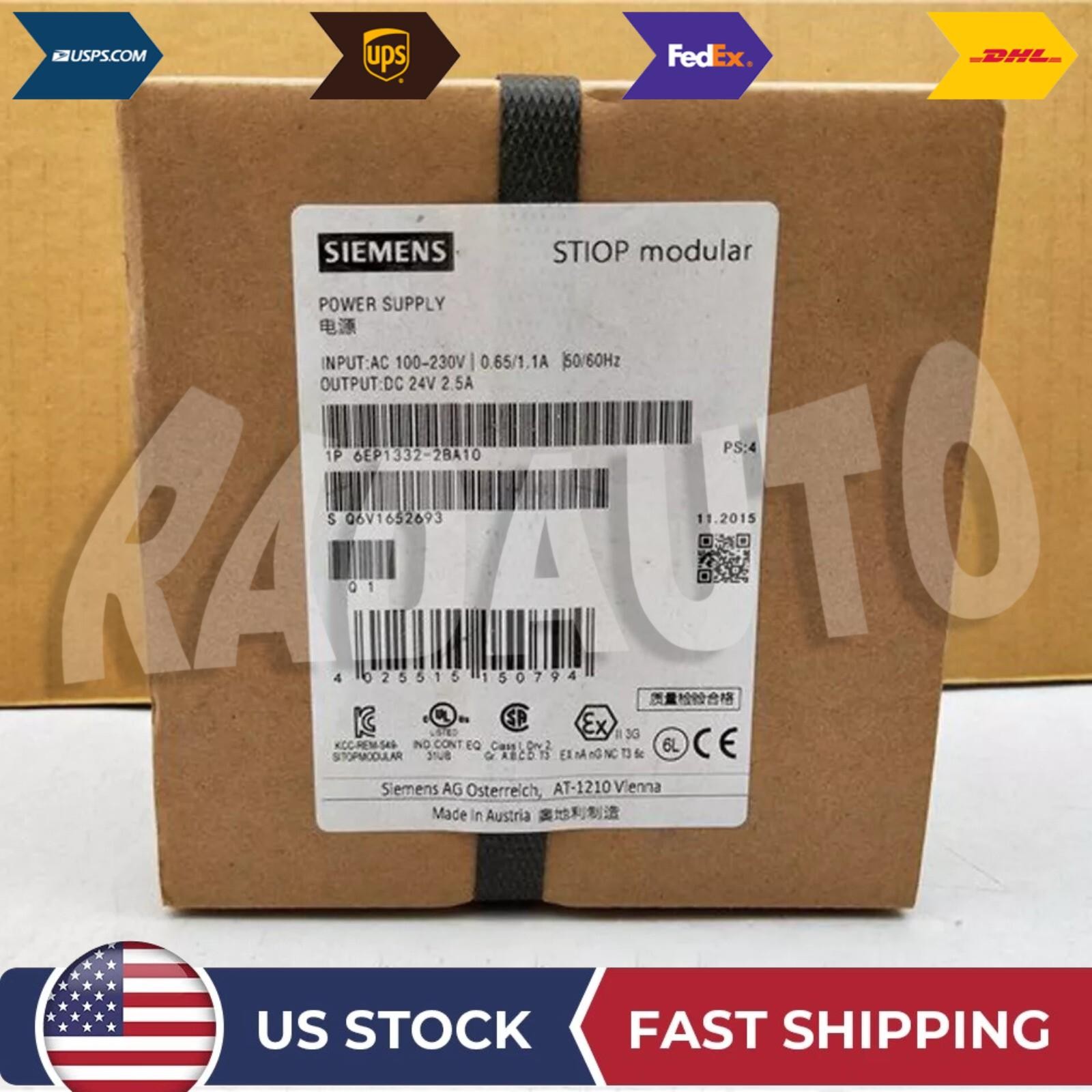 New Siemens 6EP1332-2BA10 SITOP 60 W Stabilized Power Supply 6EP1 332-2BA10