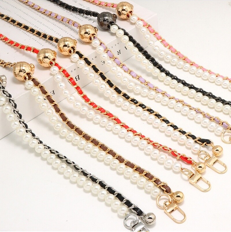 Fashion Replacement Adjustable Leather Purse Chain Handbag Shoulder Strap Bag G