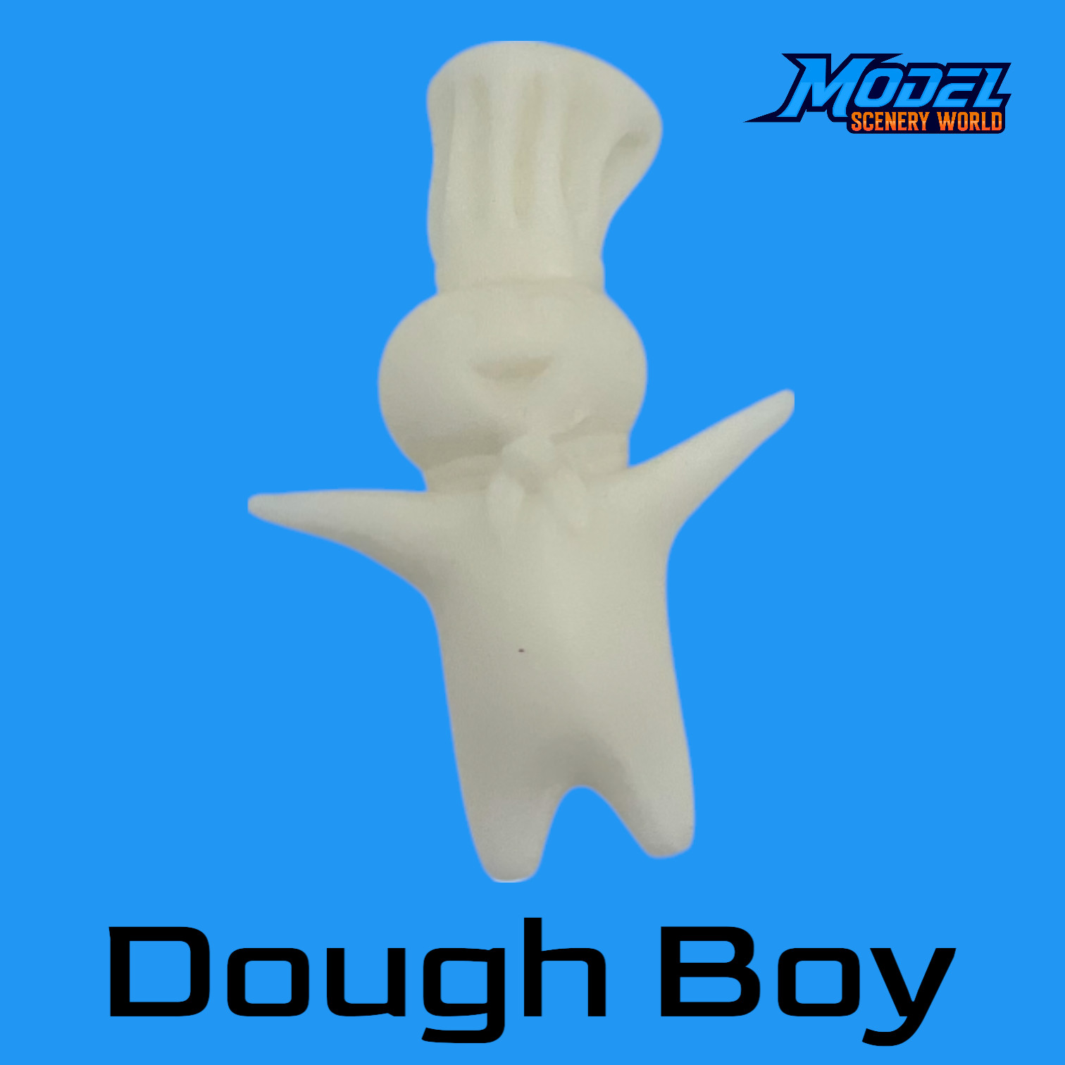 Dough Boy 5' Tall - 1G Scale - 1:32 - White