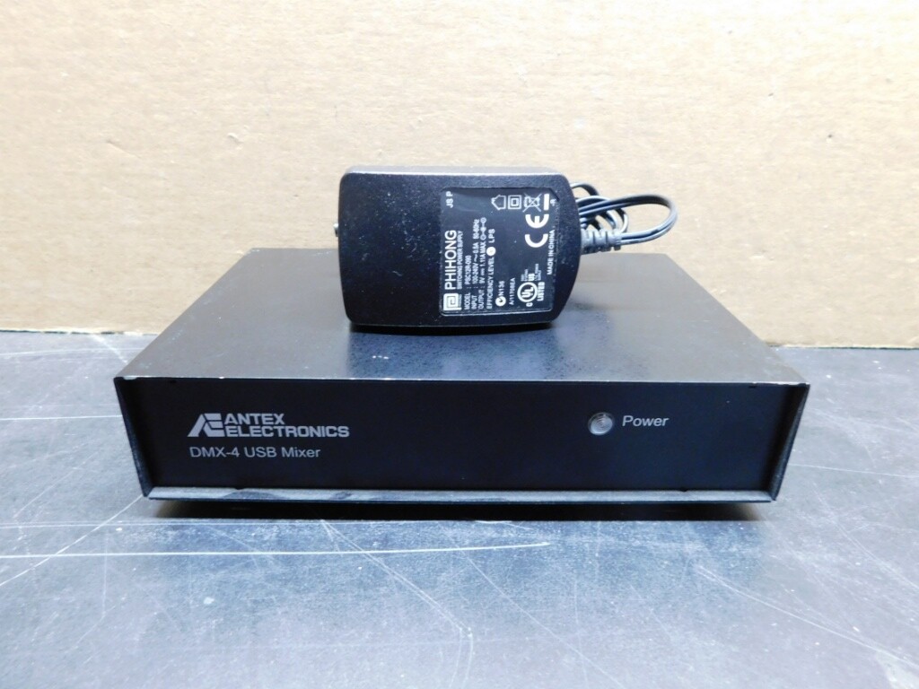 ANTEX Electronics DMX-4 USB Mixer w/ AC Adapter -- Model UN2489-3