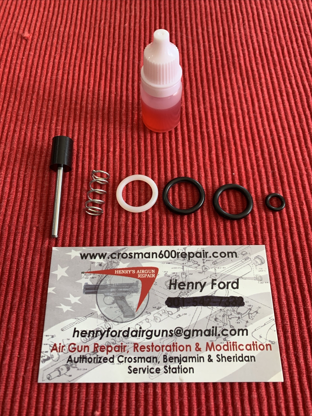 Crosman Hahn Model 166 Co2 Rifle Complete Seal Kit With Valve.