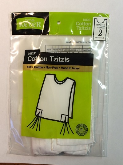 Children's Cotton or Poly/Cotton Tzitzis, Tzitzit   FREE SHIPPING
