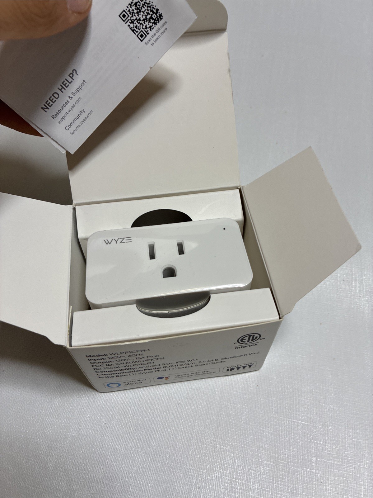 WYZE WLPP1CFH-1 Smart Plug - White New