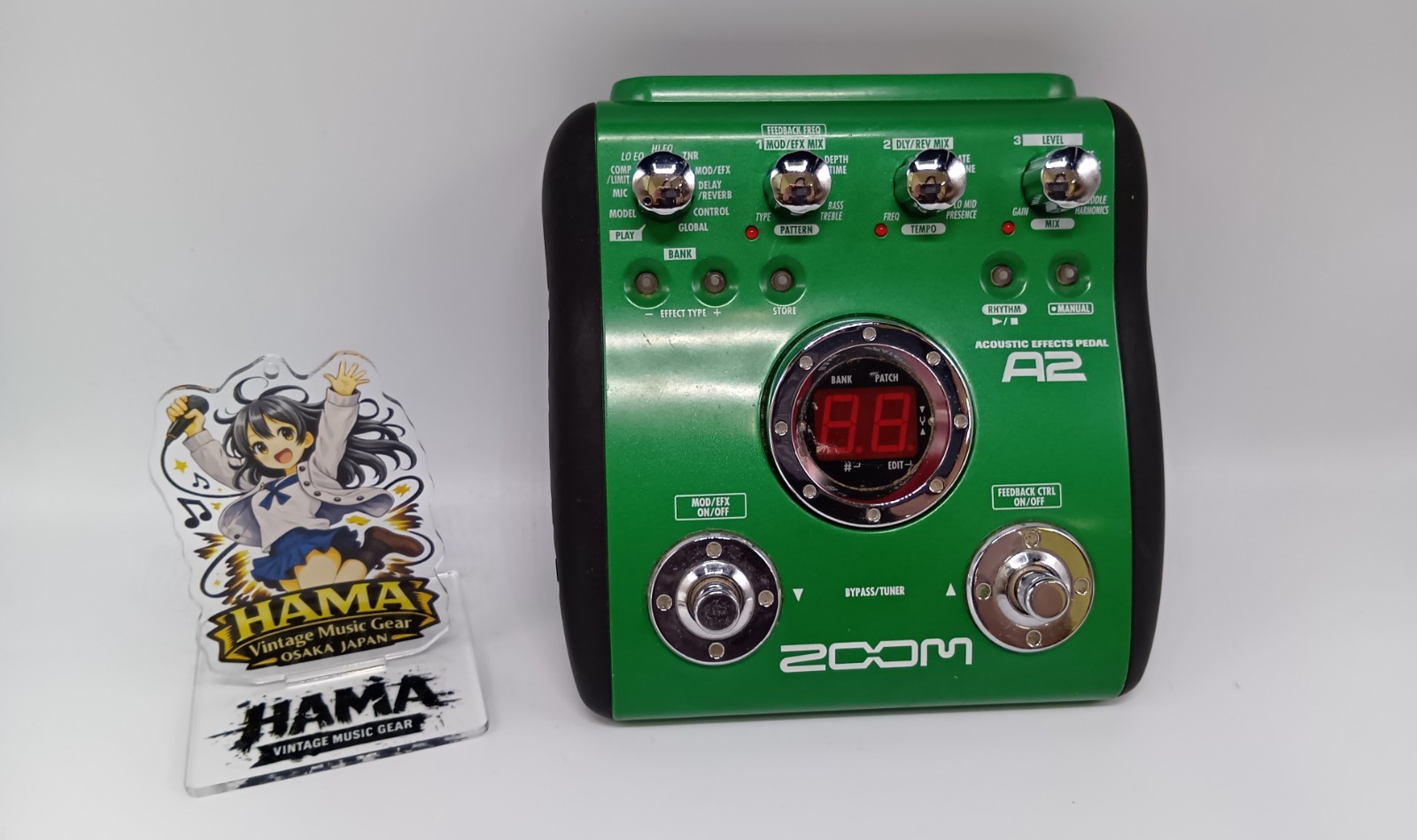 Used Zoom A2 Acoustic Multi Effect Guitar Pedal With Box Cleaned Tested
