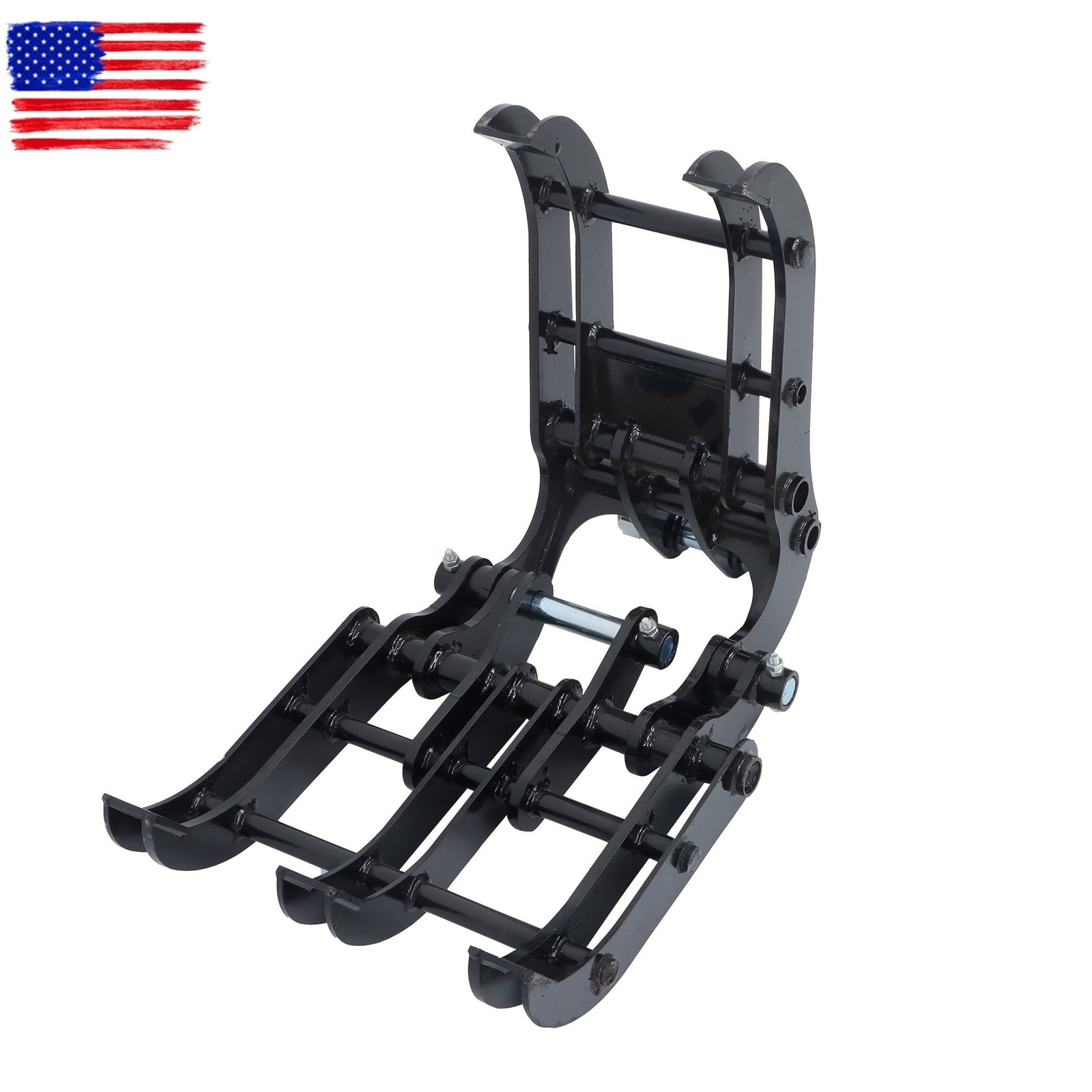 Mini Excavator Bucket Grapple - Adjustable Wide Jaw Claw for Digging & Grabbing