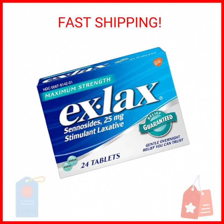 ex-lax Maximum Strength Stimulant Laxative Constipation Relief Pills for Occasio