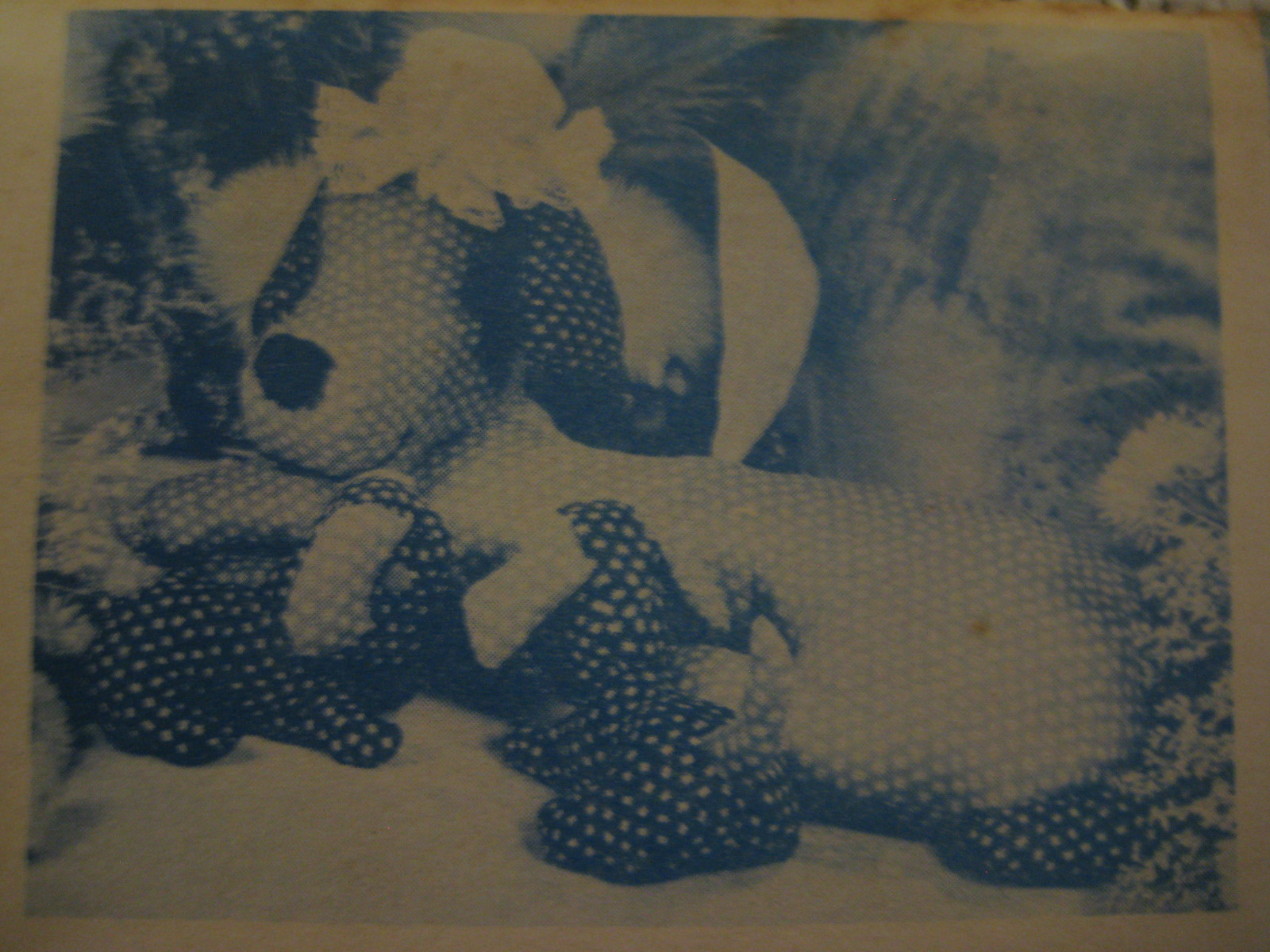 Vintage 70's Ozark Craft MS. PRISSY & HER PUPS Sewing Pattern Calico UNUSED Dog