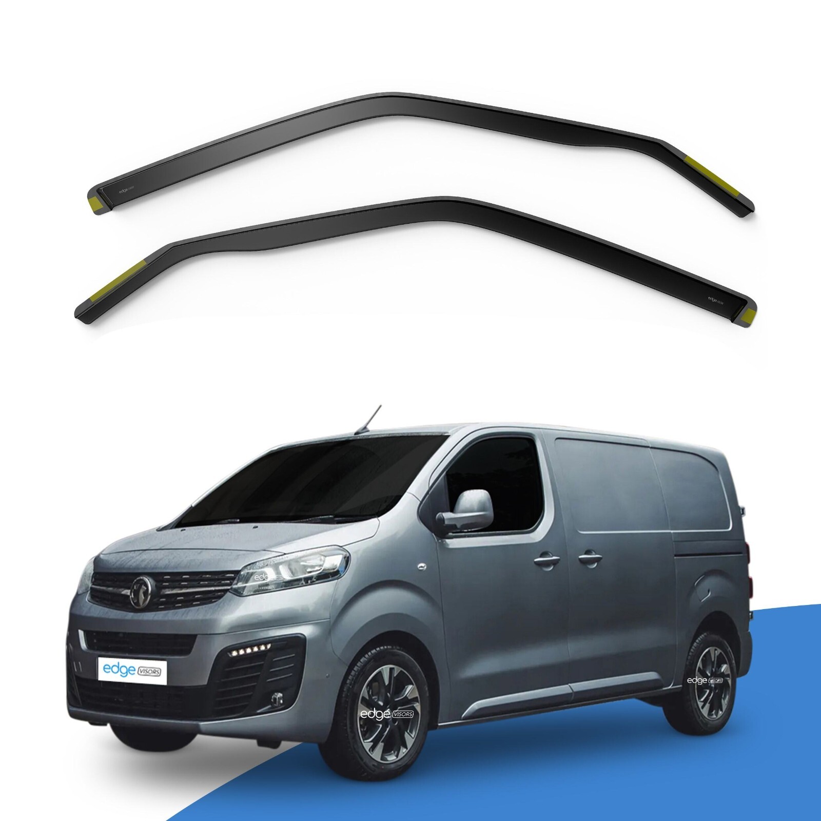 Vauxhall Vivaro Zafira Life MK3 2019-Onwards 2 Door Van Wind Deflectors 2pc