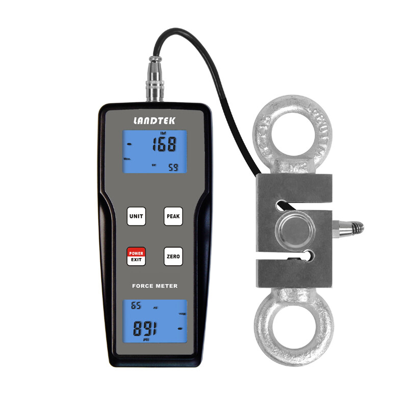 LANDTEK FM-204 Split Digital Push Pull Force Gauge Tester Meter External Senso