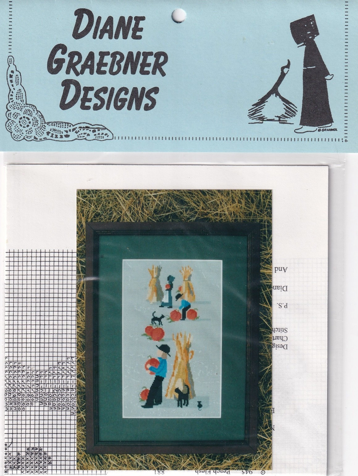 Diane Graebner Designs Counted Cross Stitch Pattern "Pumpkin Harvest" DGX-114