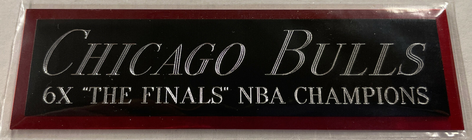 6X CHAMPS CHICAGO BULLS NAMEPLATE FOR AUTOGRAPHED SIGNED BASKETBALL-PHOTO-JERSEY