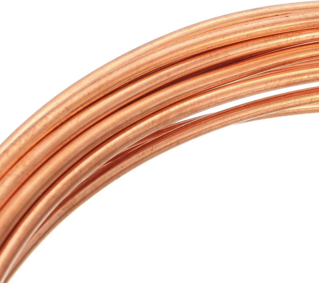 Refrigeration Tubing 1/8" OD x 5/64" ID x 6.5 Ft Length Soft Coil Copper Tubing