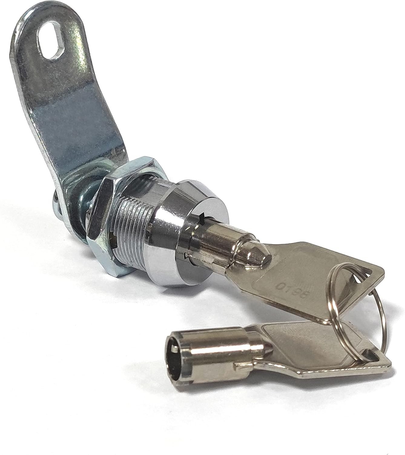 2 Pack Toolbox Lock 5/8" Tubular Cam Replacement Lock Hook Cam Keyed Alike with
