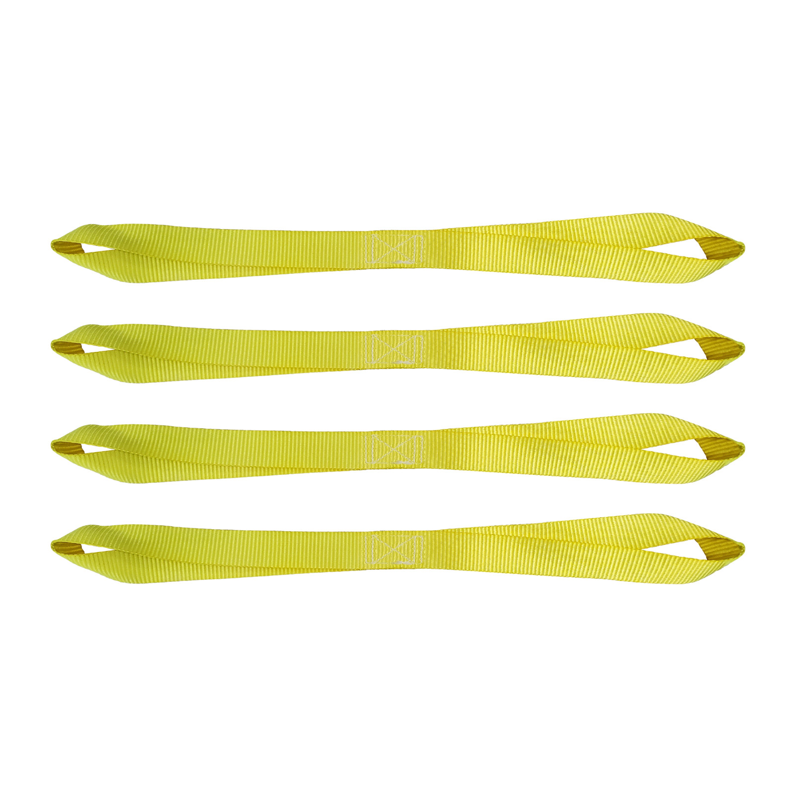 4 Pack 1" x 18" Soft Loop Tie Down Strap Motorcycle Dirt-Bike ATV UTV 800lbs WLL
