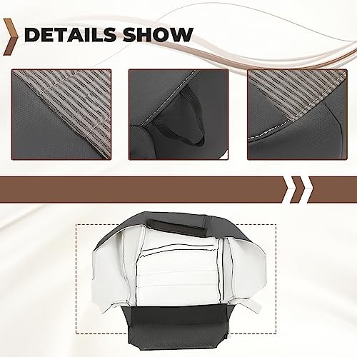 ECOTRIC Driver Side Bottom Cloth Seat Cover Compatible with 2009-2012 Dodge