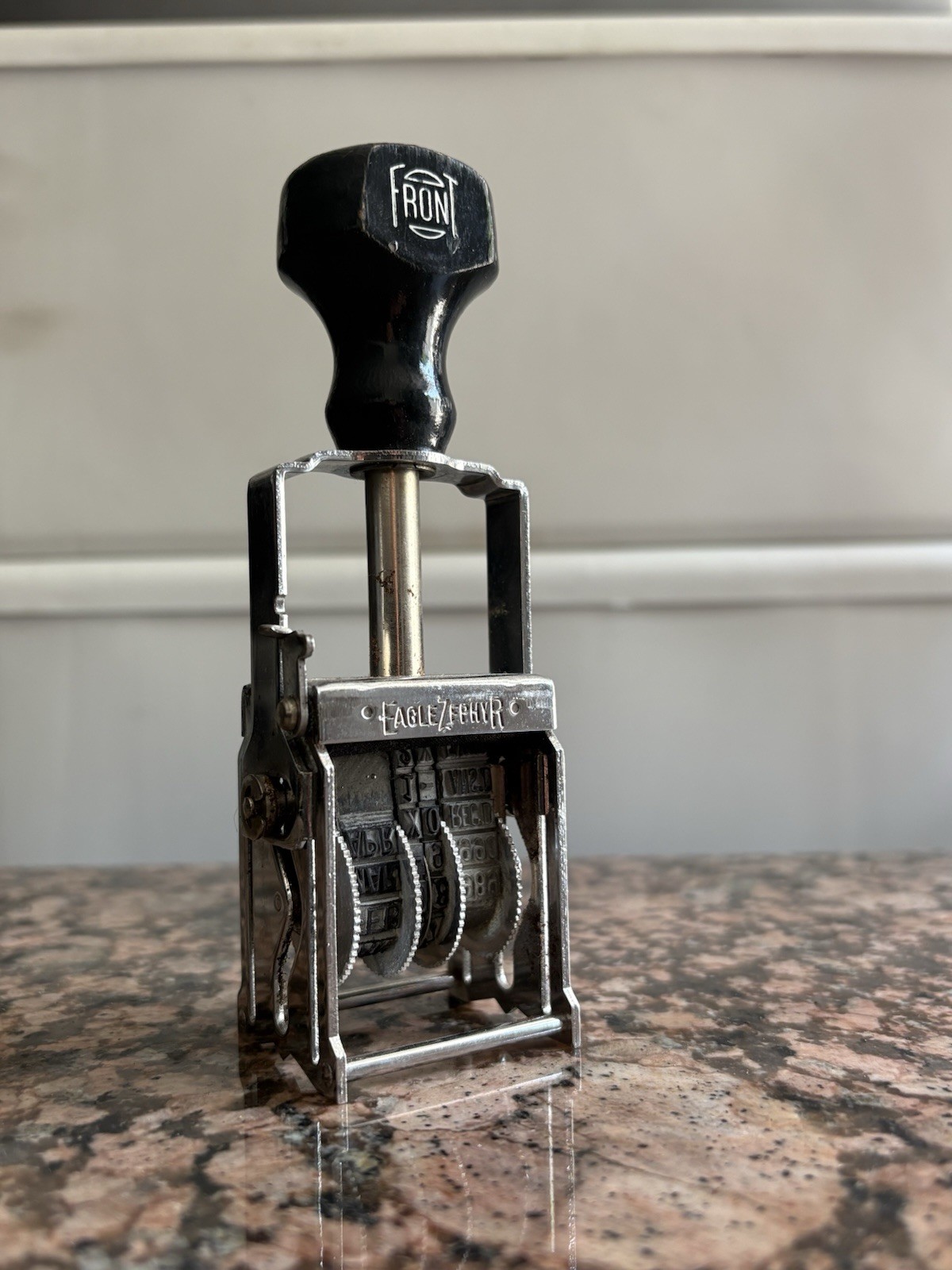 Vintage Eagle Zephyr Numbering Machine/Numbering Stamp