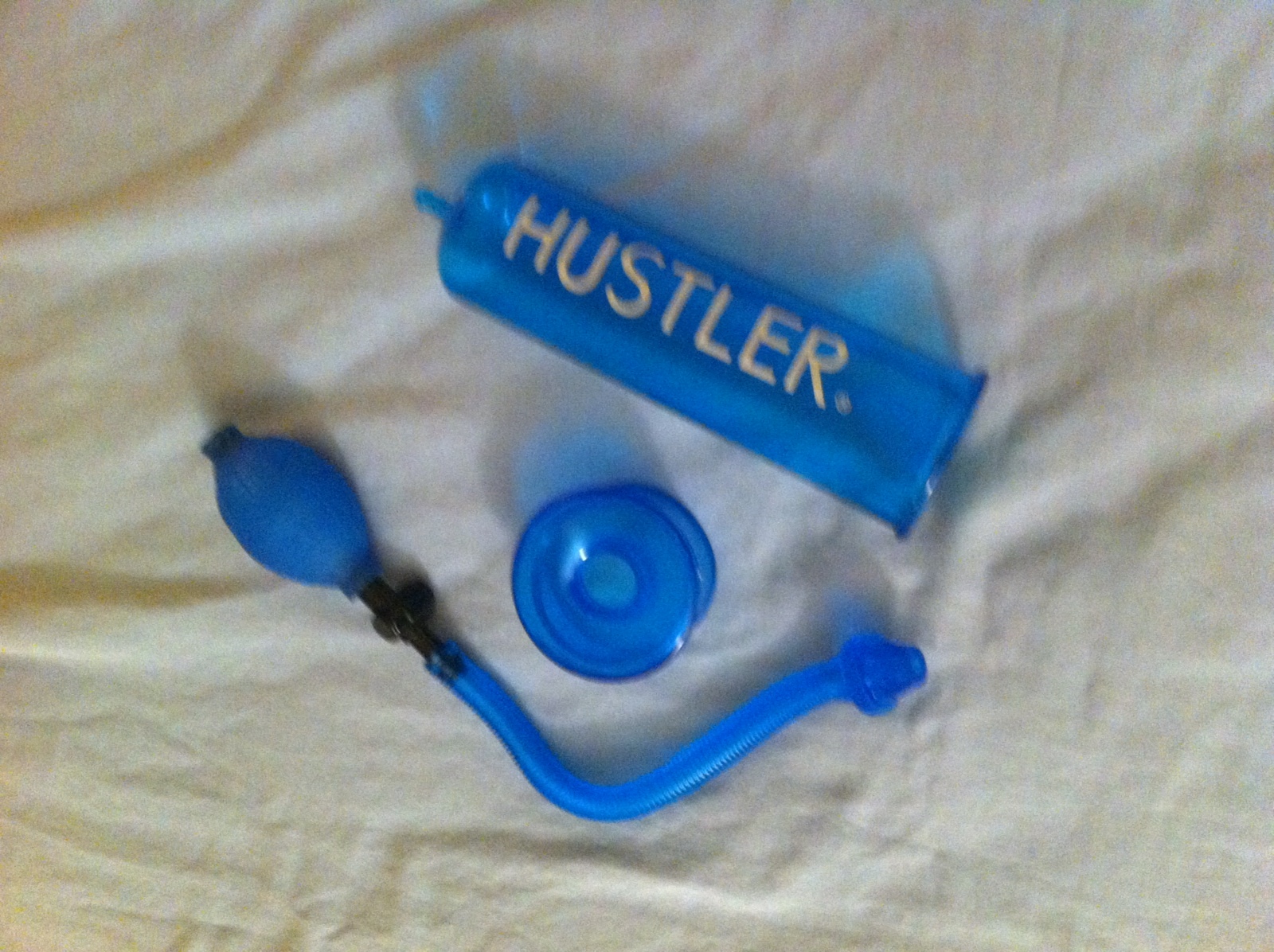 HUSTLER 8.5" PENIS PUMP - SMOKE - NEW