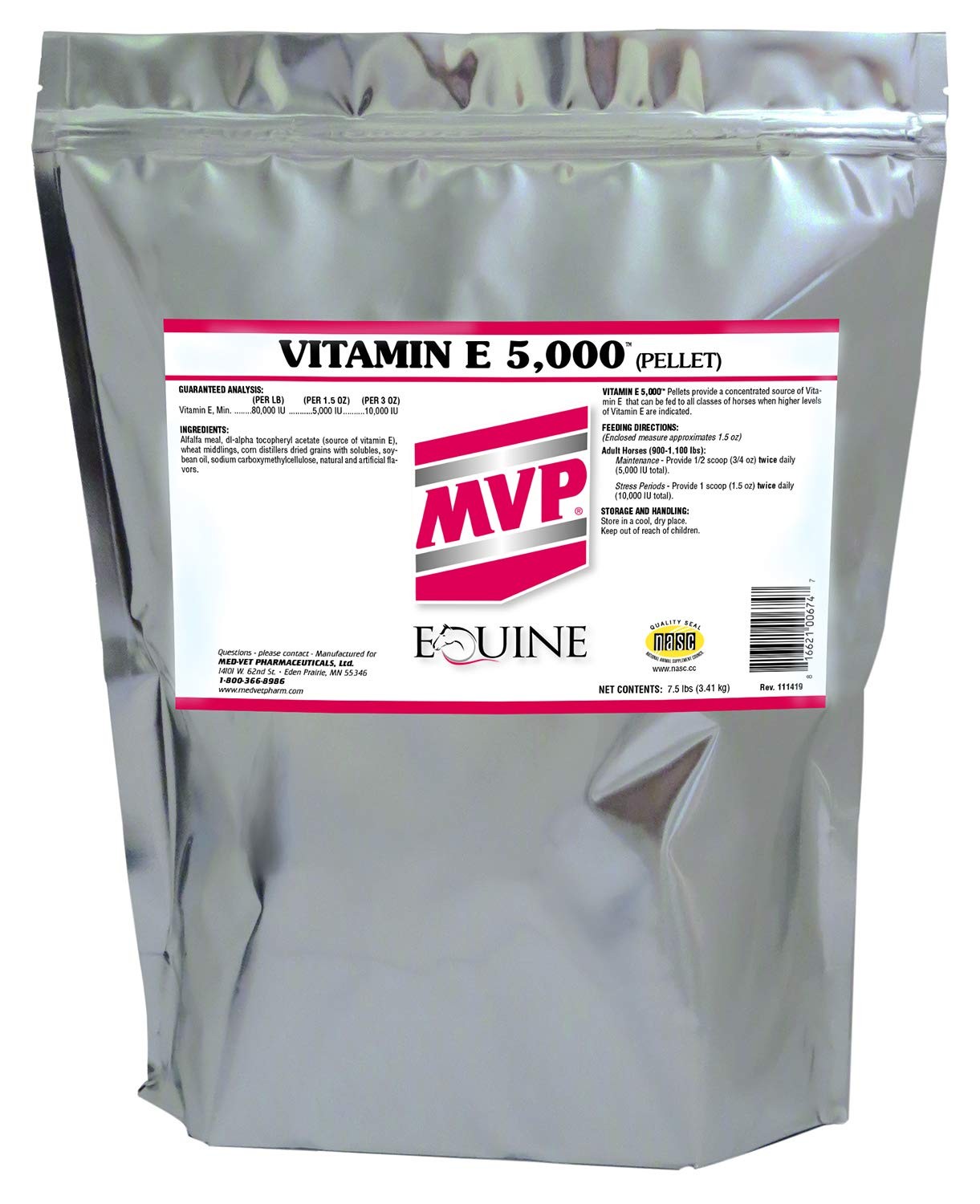 Vitamin E 5,000 (7.5lb) Pelleted E for Horses… 80