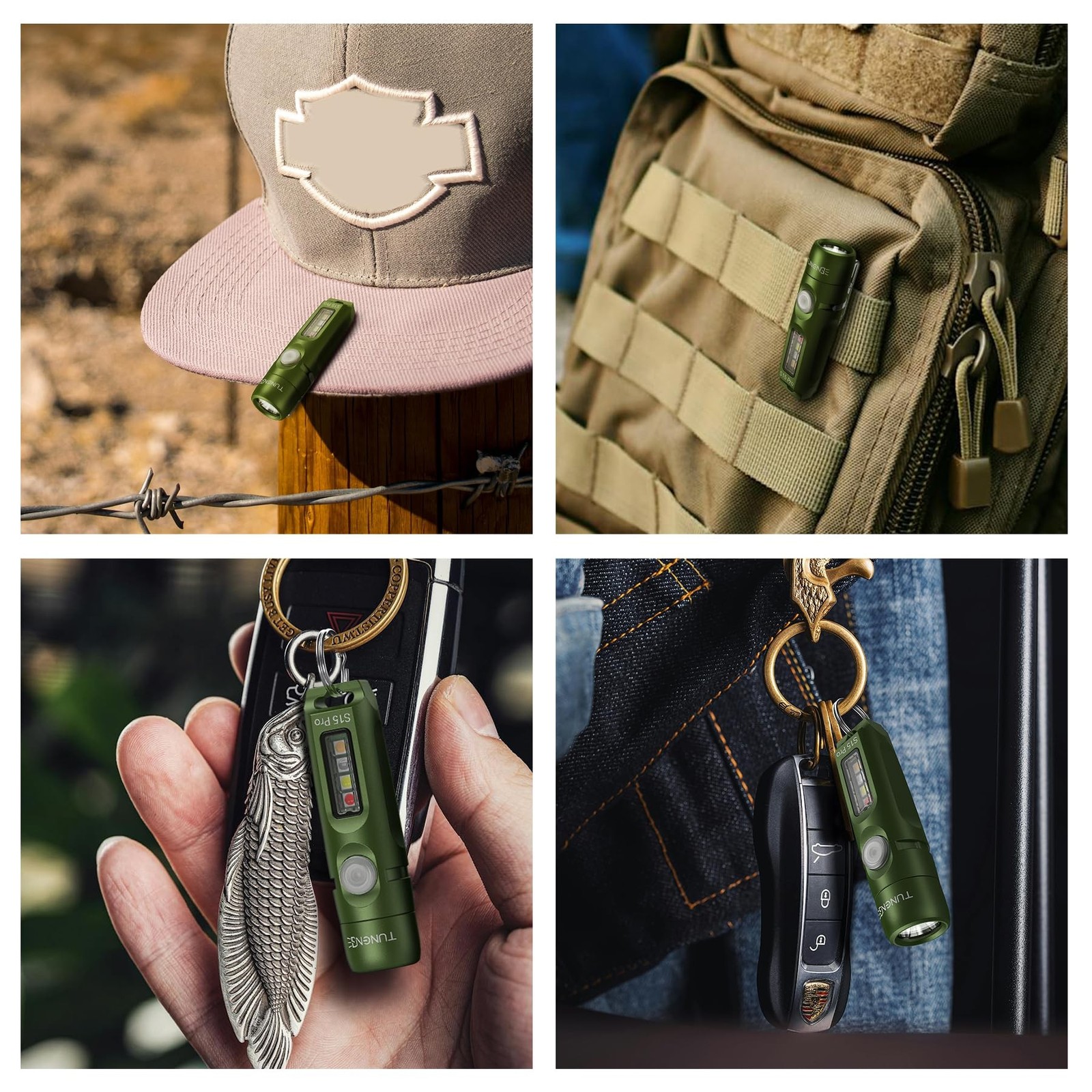 S15Pro Rechargeable Keychain Flashlight,750 High Lumen EDC Pocket Flashlight ...