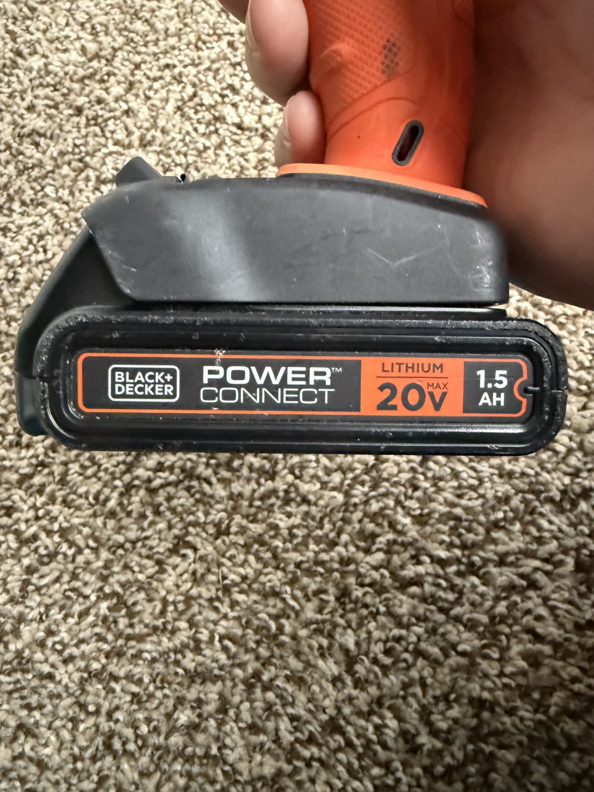 BLACK+DECKER BCD702 20V MAX Cordless Drill/Driver With Battery Untested