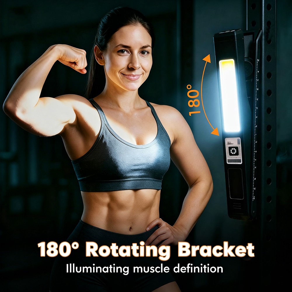Magnetic Work Light 1200mAh Rechargeable LED Work Light Bar for Garage, Workshop