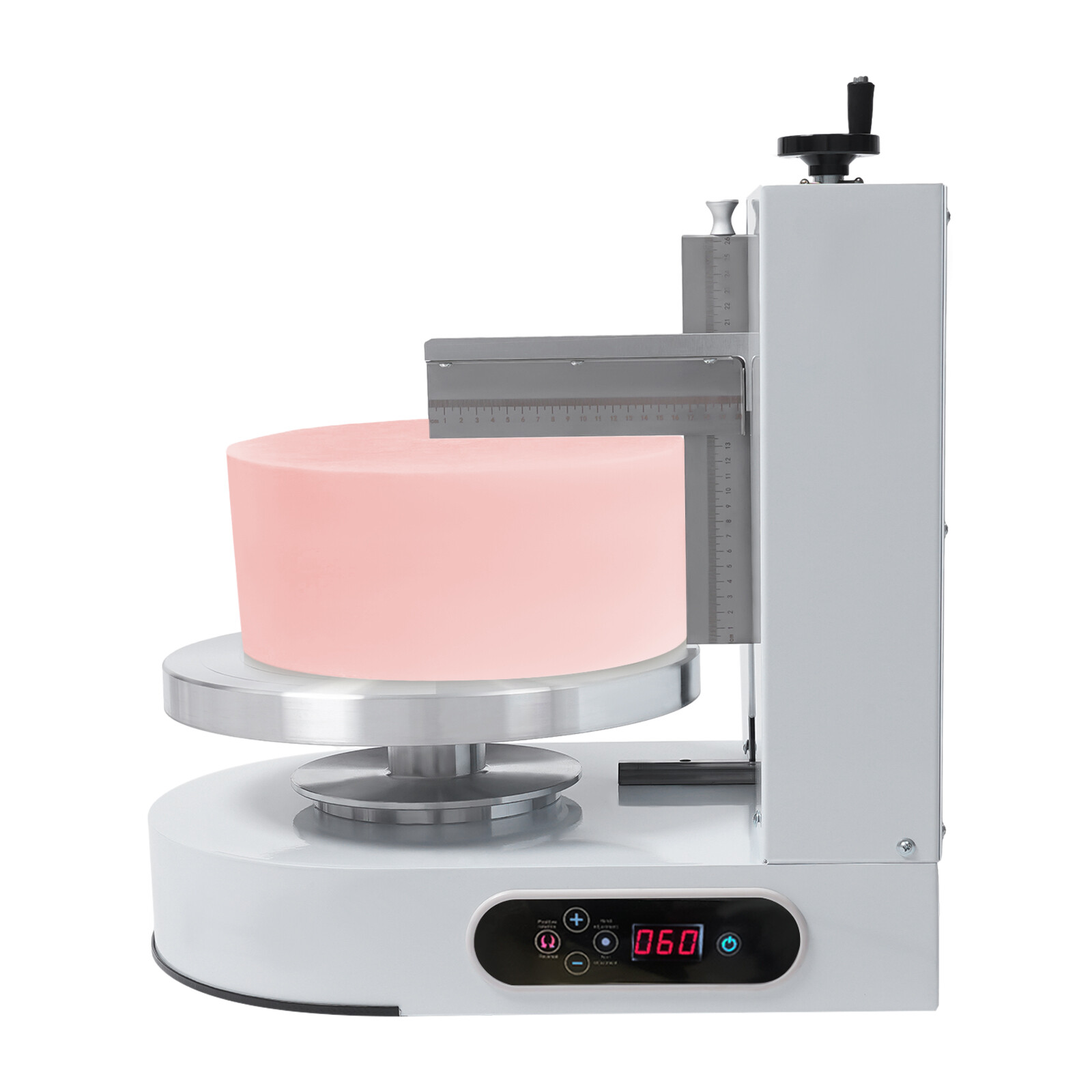 Display Smooth Cream Adjustable 4-12'' Birthday Cake Decorating Machine White