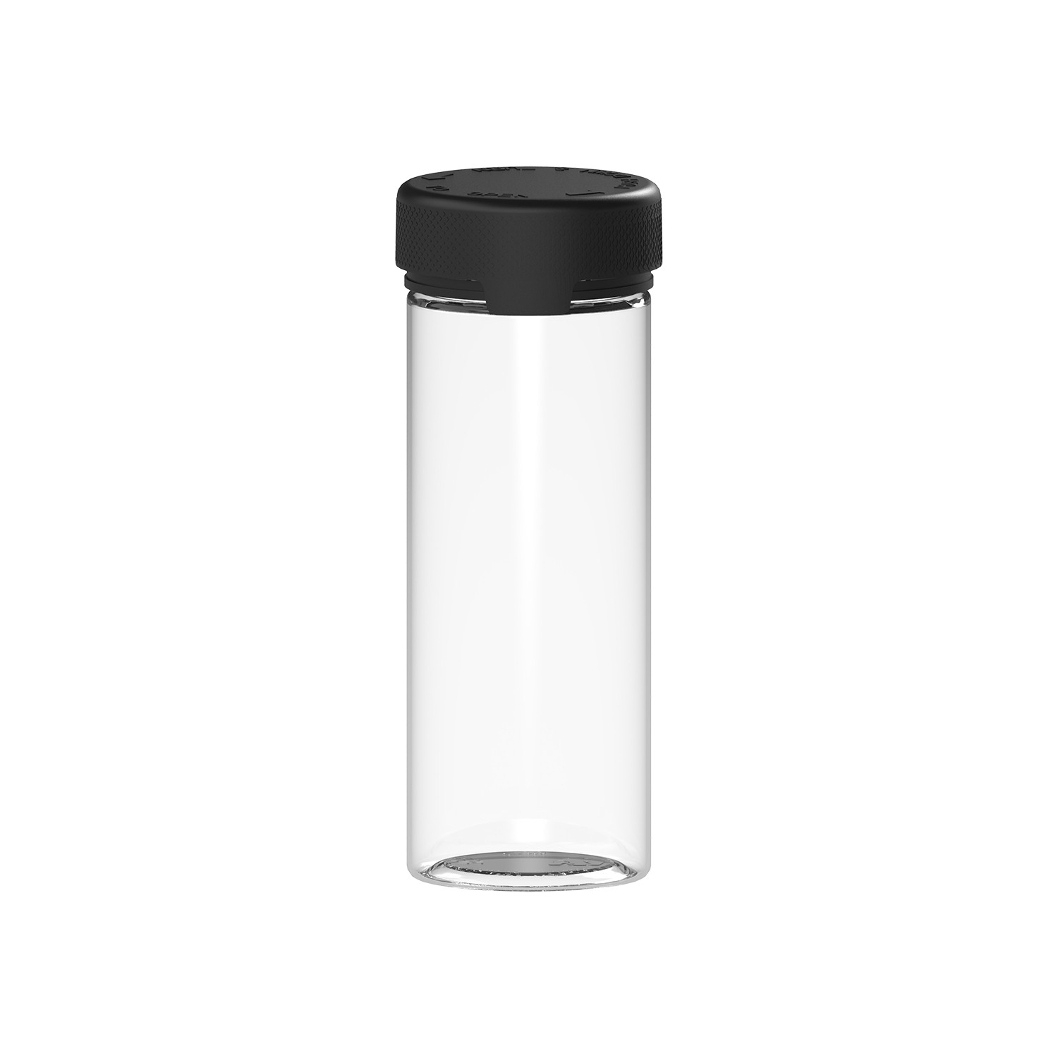 CHUBBY GORILLA AUTHENTIC AVIATOR CONTAINER 8OZ (5pack) CLEAR/BLACK
