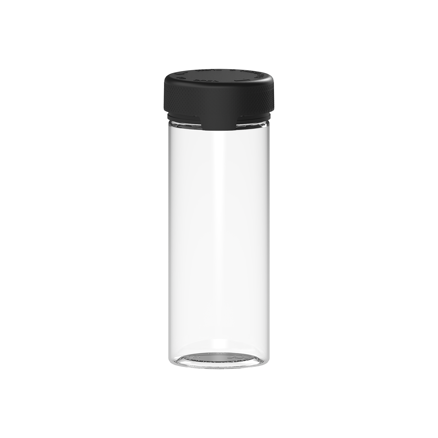 CHUBBY GORILLA AUTHENTIC AVIATOR CONTAINER 8OZ (5pack) CLEAR/BLACK