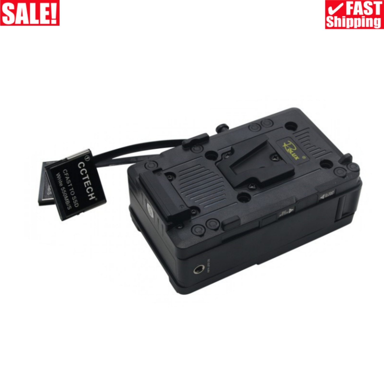 CCTECH CFSSD CFast 2.0 to SSD Blackmagic URSA Mini Broadcast + V-Mount Plate