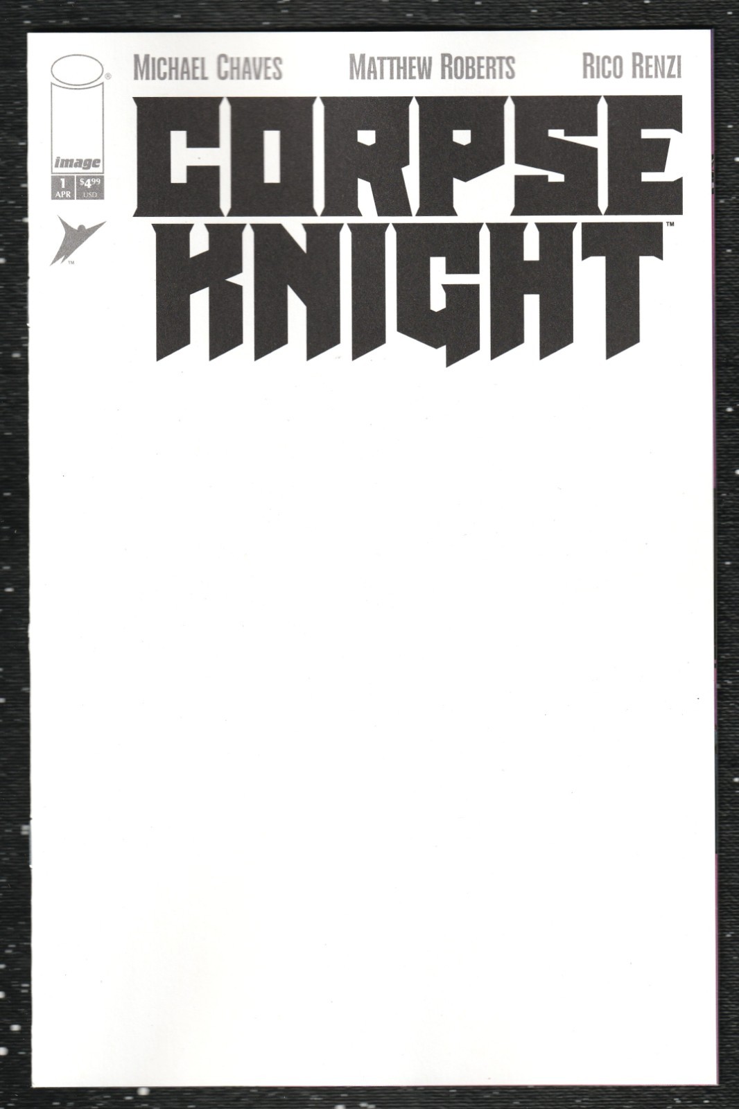 Corpse Knight #1 Blank Sketch Variant NM