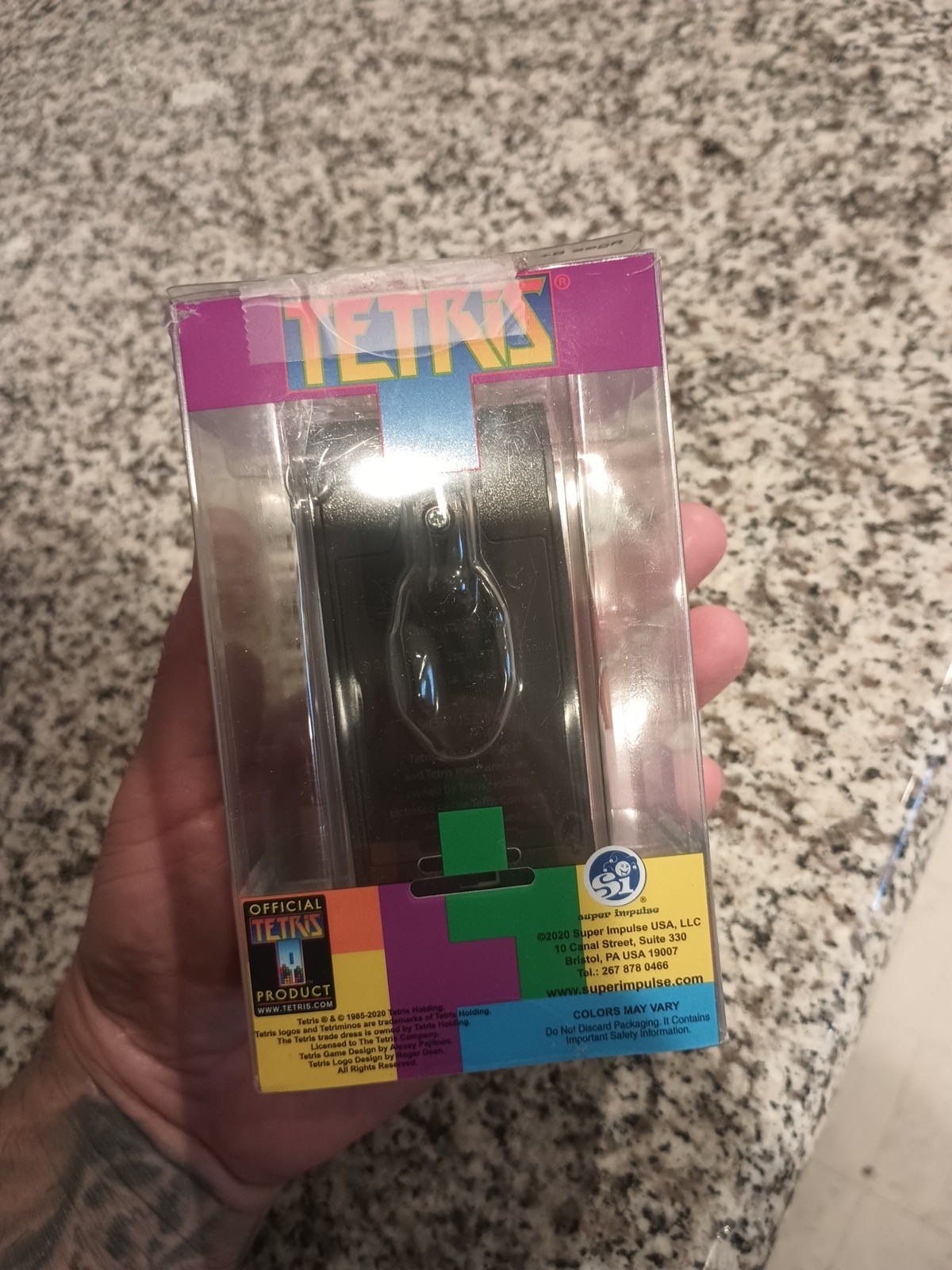 Tetris Tiny Arcade NOS in box 2019 issued Super Impulse USA