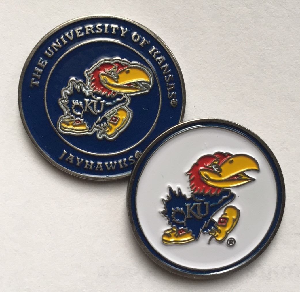 Kansas Jayhawks Golf Ball Marker New