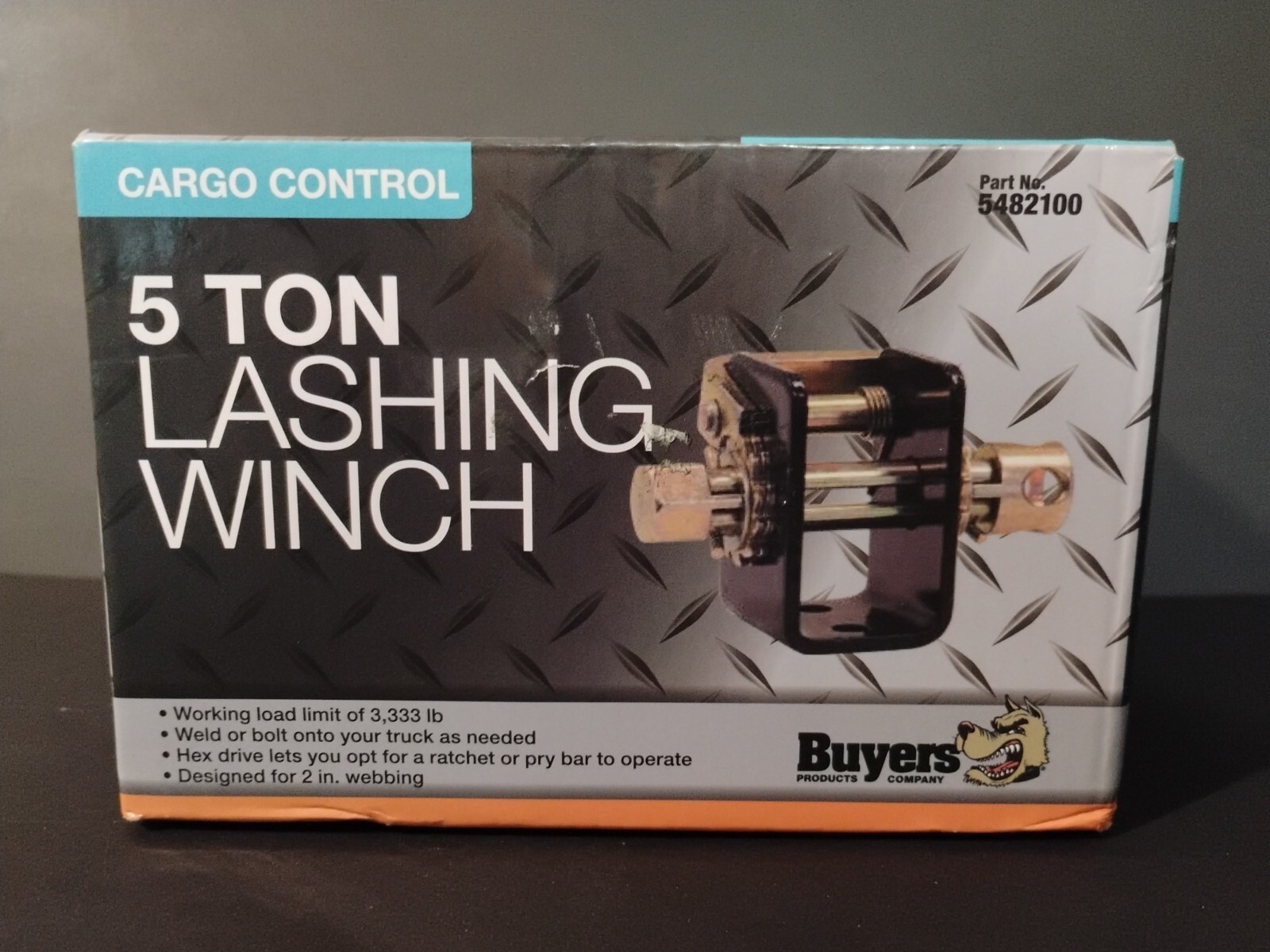 Buyers Products 5482100 2" Lashing Winch 5-Ton Capacity