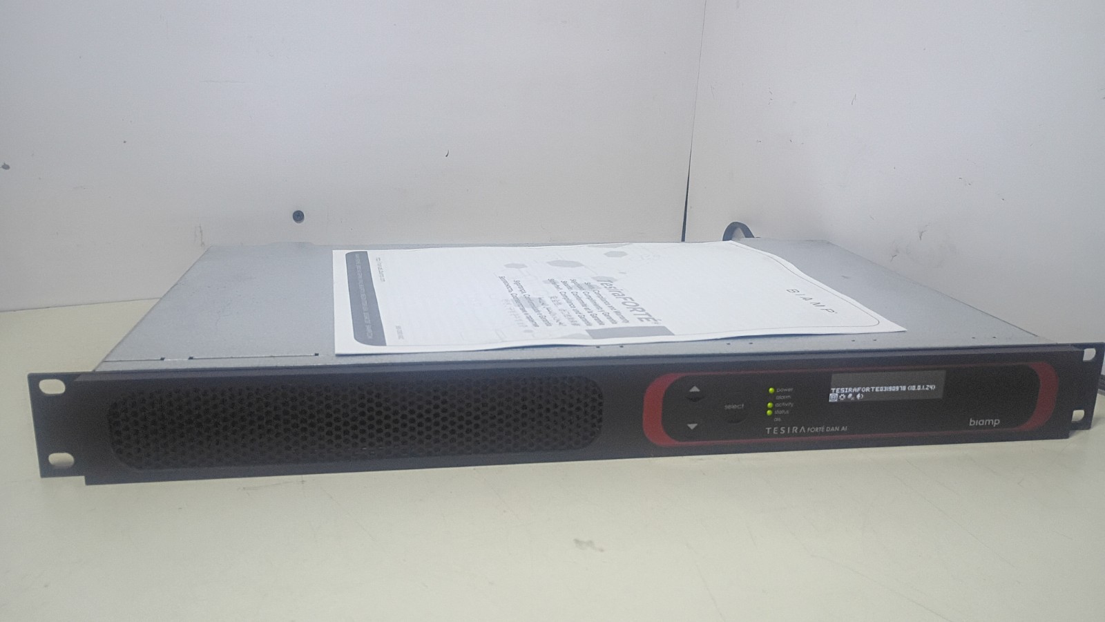 Clean, Working BIAMP Tesira Forte Dan AI Digital Audio Signal Processor