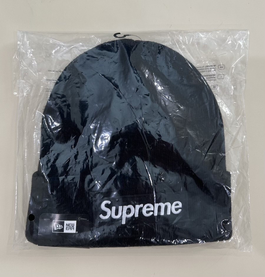 NEW IN BAG Supreme Box Logo Black/Black Beanie FW25