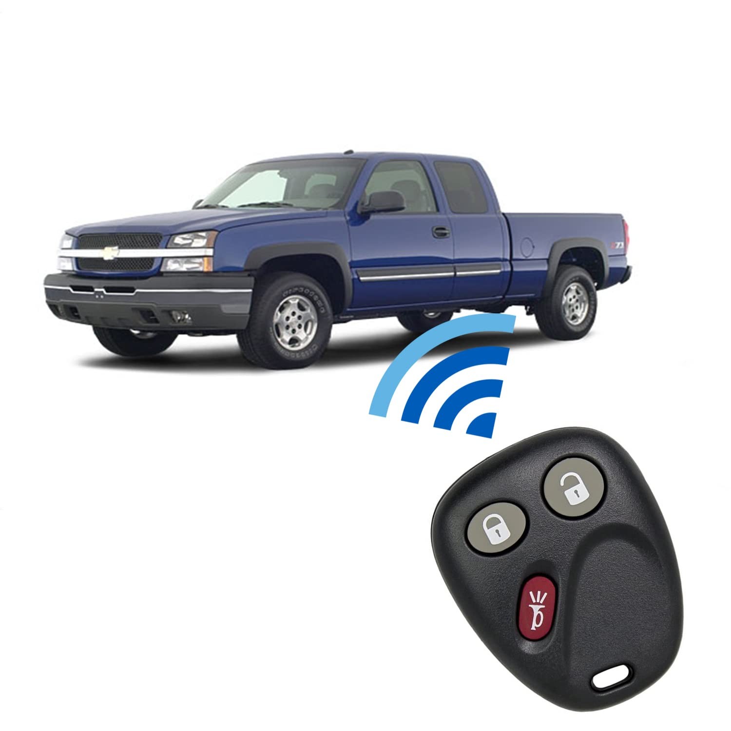 Replacement Remote for Keyless Entry Car Key 2003-2006 Chevy Avalanche...