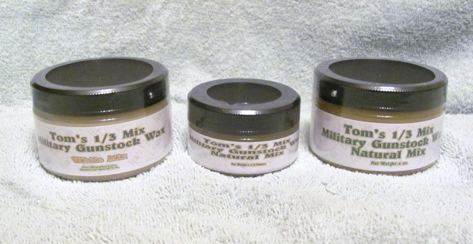 Tom's 1/3 Mix Stock Wax 4 Ounces M1 Garand Carbine Mauser SKS Mossberg Remington