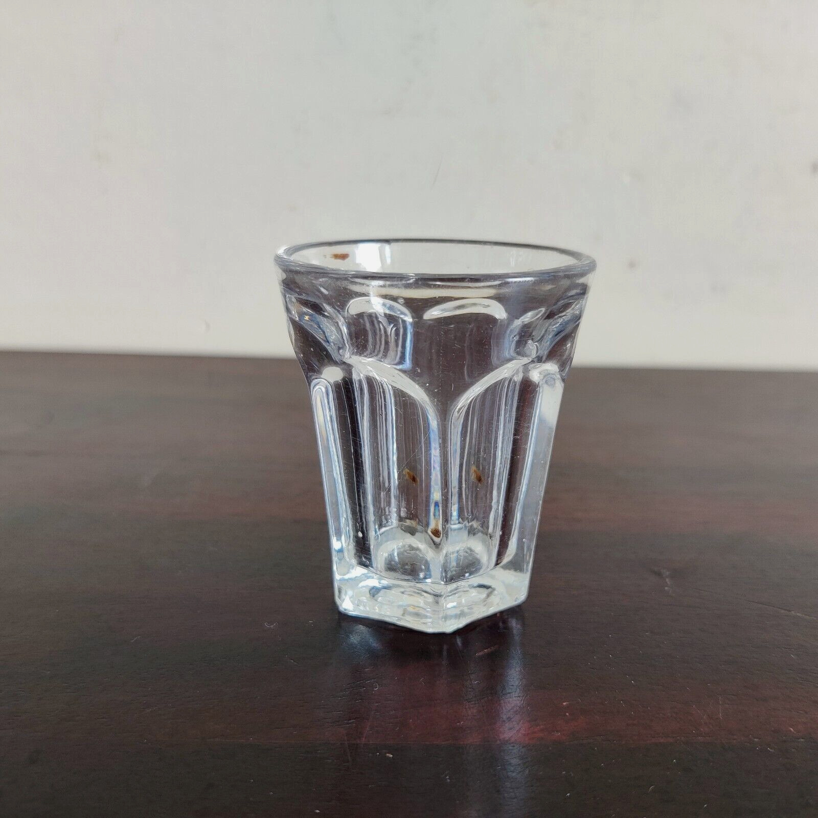 1930s Vintage Clear Glass Tequila Shot Tumbler Belgium Barware Collectible GT21