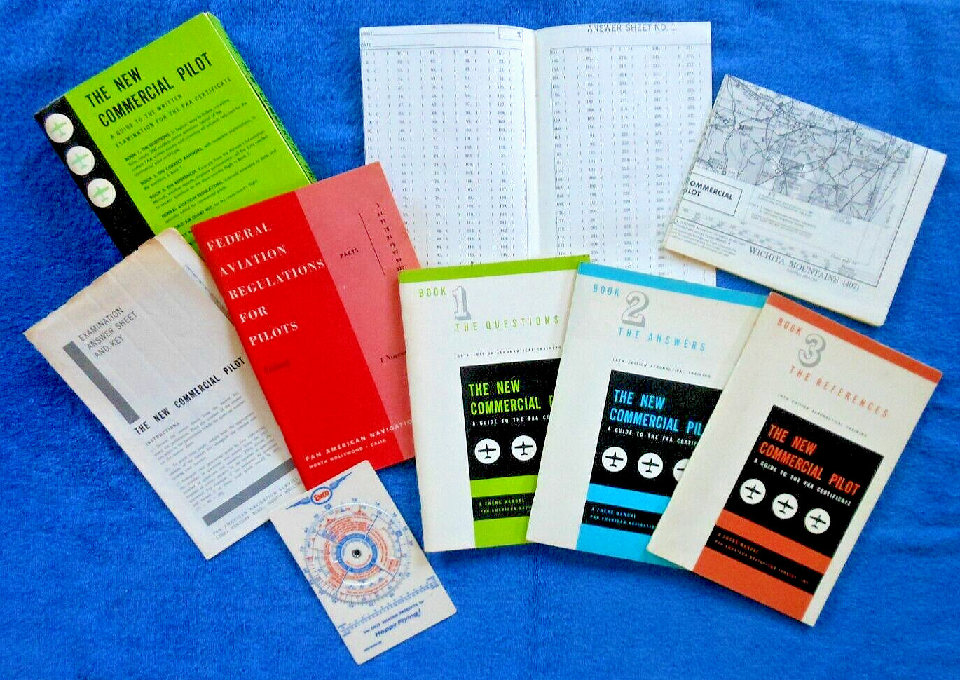 Vtg Zweng Commercial Pilot Manual Written Examination Guide + Enco Flt Computer