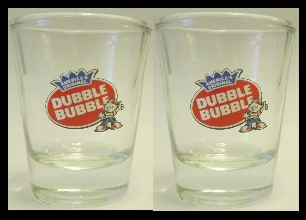 Set of 2 Dubble Bubble 1½ Shot Glass