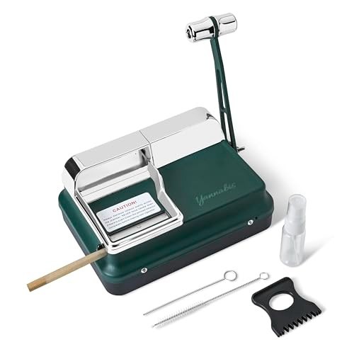 Manual Cigarette Rolling Machine for 8mm Tubes, Injector with Accessories, Easy