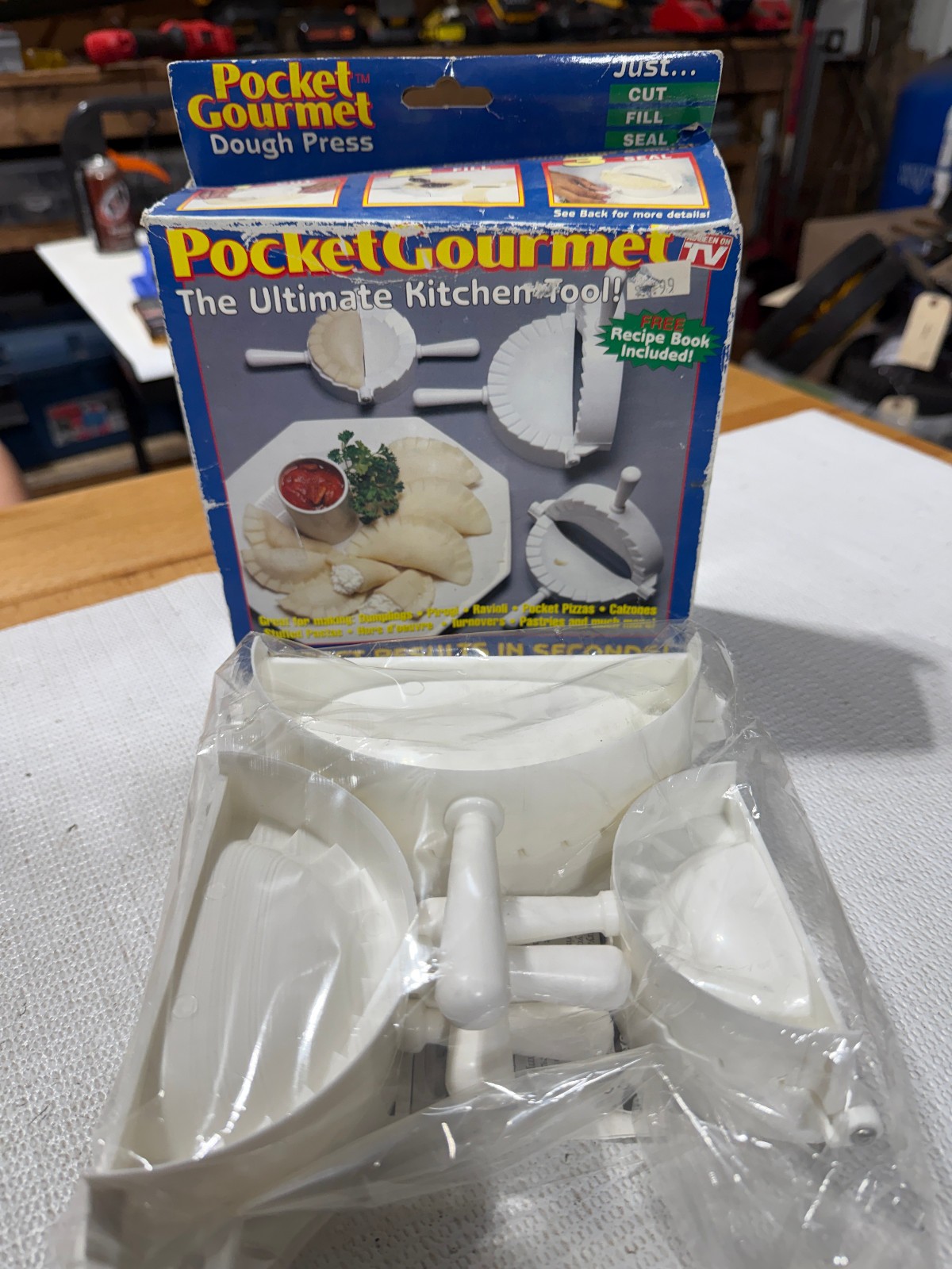 Pocket Gourmet 3 pc set for making dumplings ravioli pocket pizzas (#586)