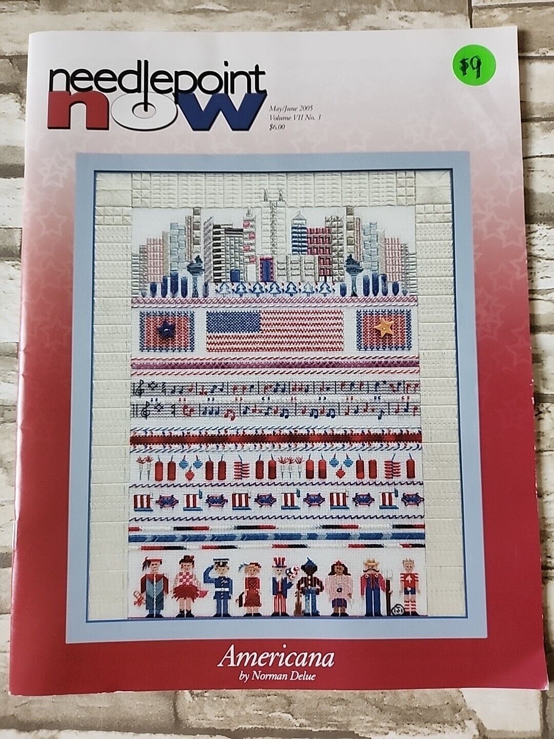 Needlepoint Now Back Issue Magazines 2005 May June Volume VII No 3 Americana