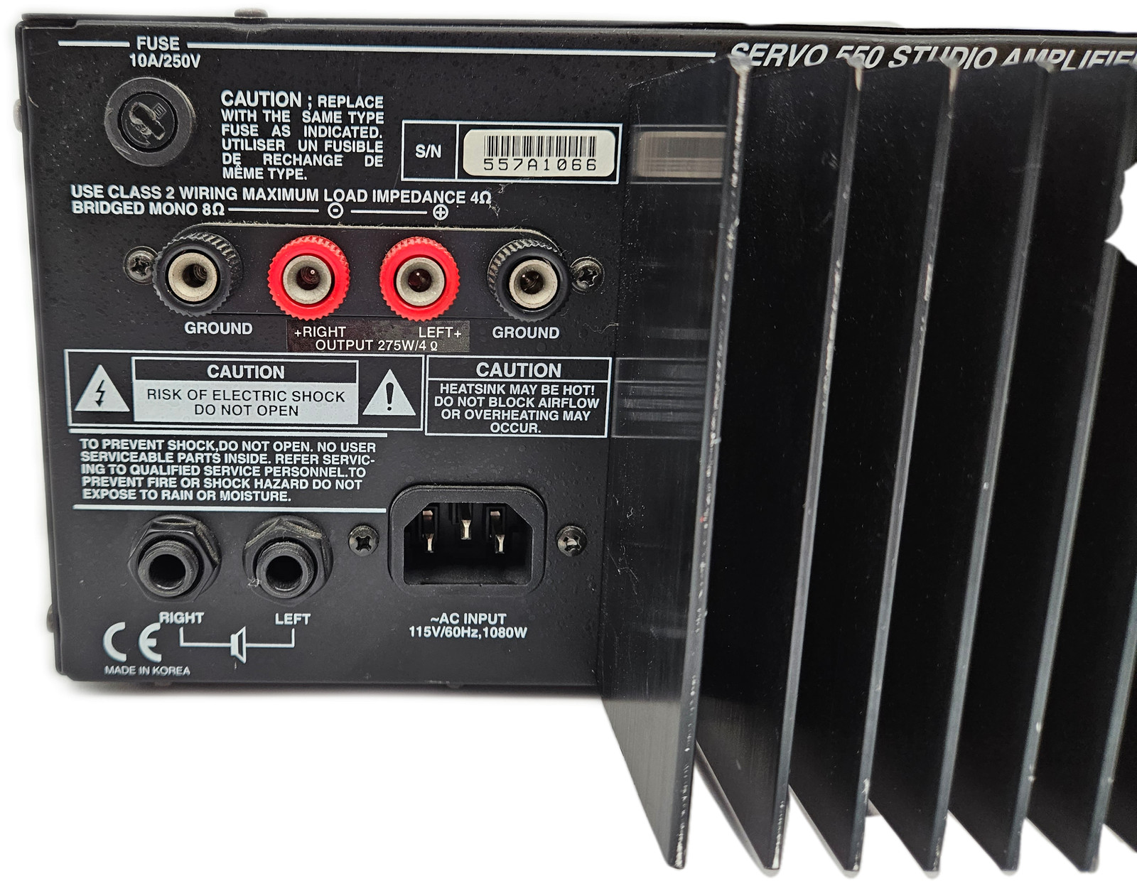 Samson Servo-550 Studio Monitor Amplifier