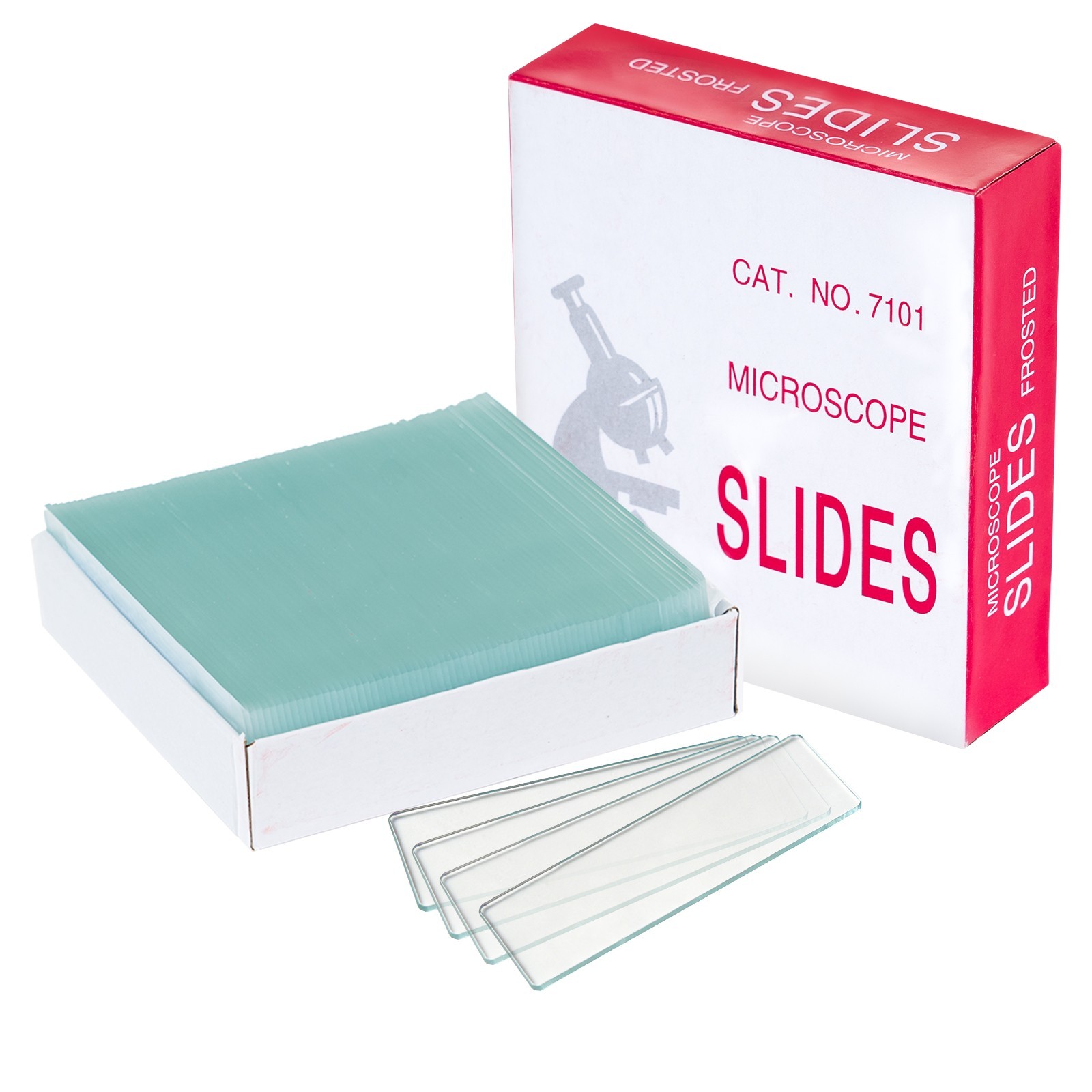 Biologix Microscope Slides, 76*25mm Glass Slides, Pre-Cleaned Glass Slides