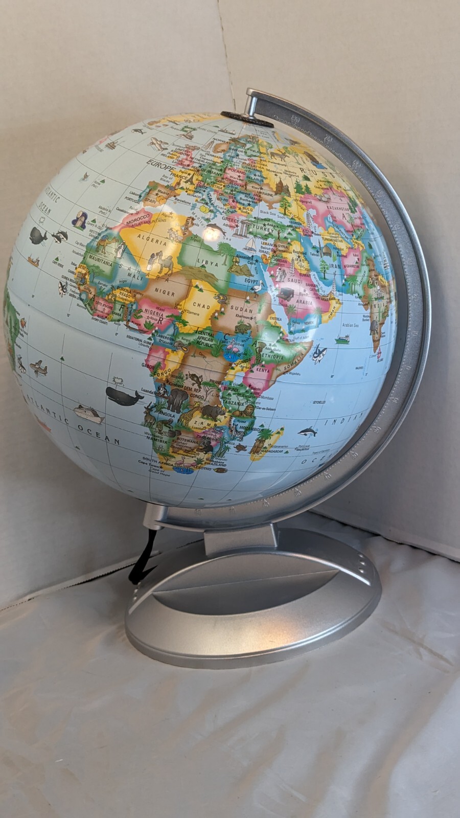 Replogle Globes 10 Inch Diameter Model #12534 LIGHTS UP Working