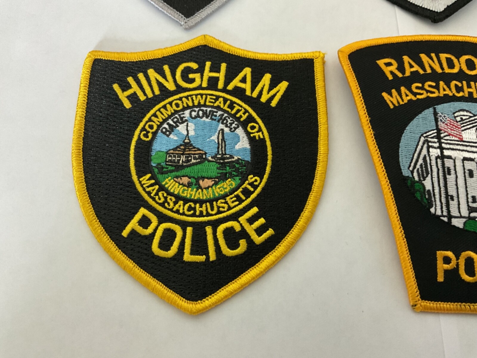 Massachusetts Police LawEnforcement collectable patches new full size 6 titles