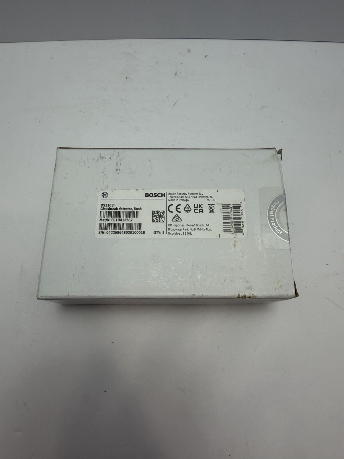 Bosch DS1103I Flush-Mount Glassbreak Detector 25ft NEW IN BOX