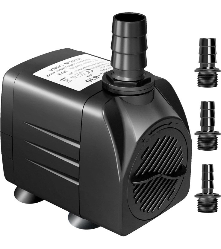 GROWNEER 550GPH Submersible Pump 30W Ultra Quiet Fountain Water Pump, 2000L/H