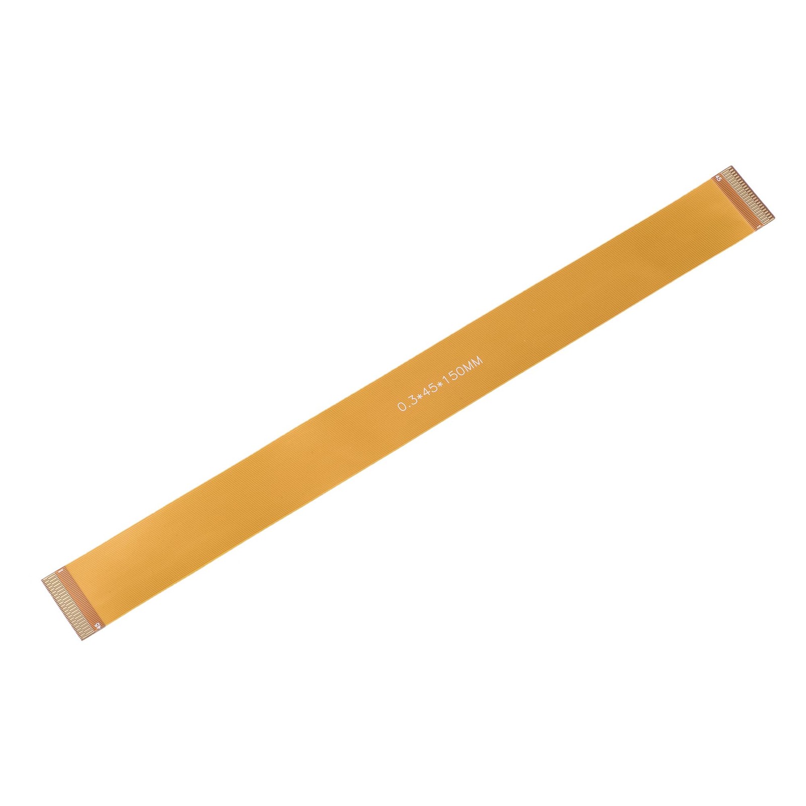 uxcell FFC FPC Cable 0.3mm Pitch 45 Pin 150mm Flexible 150 x 14 mm, Brown